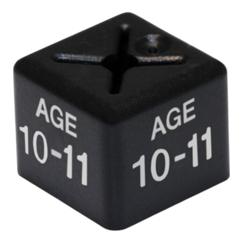 Pack of 50 Kids Clothing Hanger Age Size Cubes – Age 1–2 to 12–13