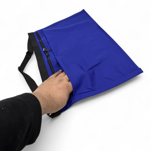 Market Stall Money Belt Waist Pouch – 4 Pockets, Adjustable Strap, Navy Blue