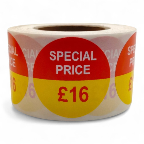 Roll of 500 Special Price Self-Adhesive Stickers, printed product shown on a white background, gallery image 14 of 14