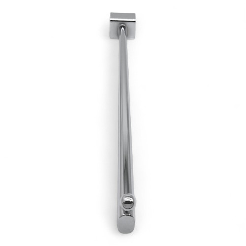 40cm Heavy Duty Chrome Straight Ball-End Arm for 25mm Market Stall Frames, product shown on a white background, full-height product photograph
