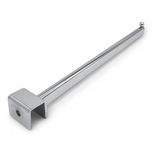 40cm Heavy Duty Chrome Straight Ball-End Arm for 25mm Market Stall Frames