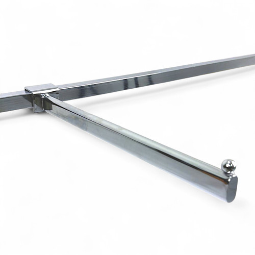 40cm Heavy Duty Chrome Straight Ball-End Arm for 25mm Market Stall Frames