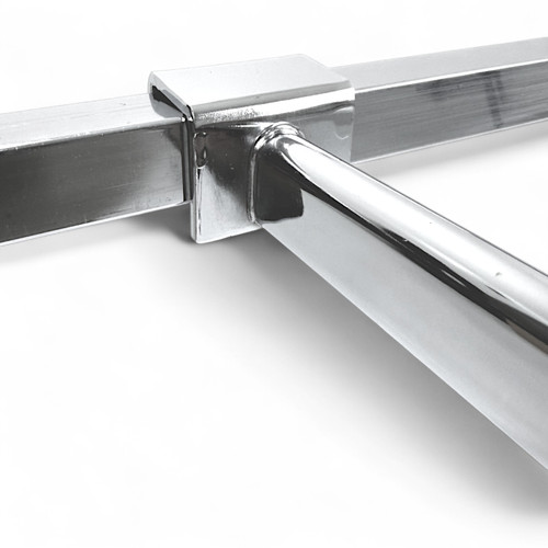 40cm Heavy Duty Chrome Straight Ball-End Arm for 25mm Market Stall Frames, product shown against a light background