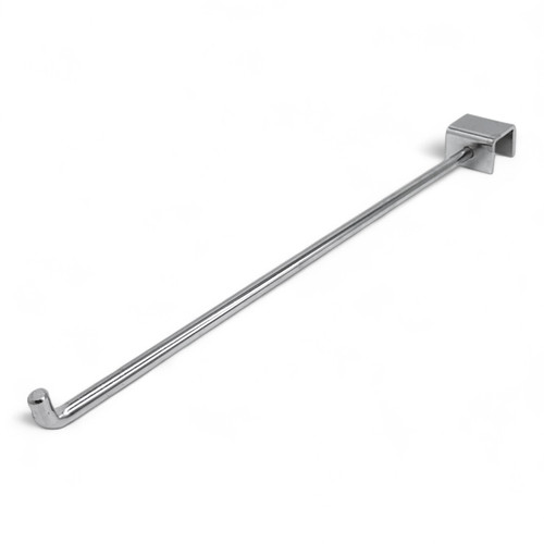 Super Heavy Duty Chrome Market Stall Bar Hanger Arm – 25–35cm Brackets