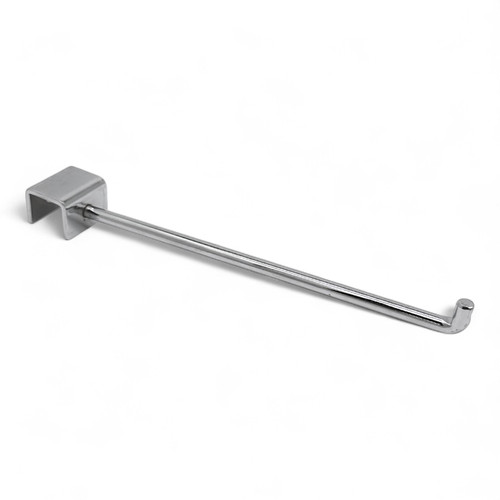 Super Heavy Duty Chrome Market Stall Bar Hanger Arm – 25–35cm Brackets