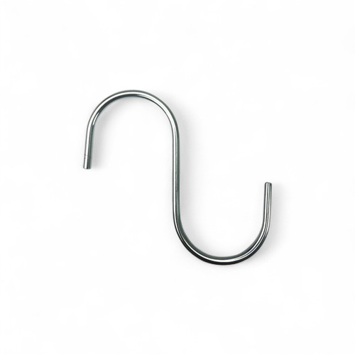 Pack of 10 Medium Chrome Heavy Duty S Hooks, product shown on a white background, standard product photograph