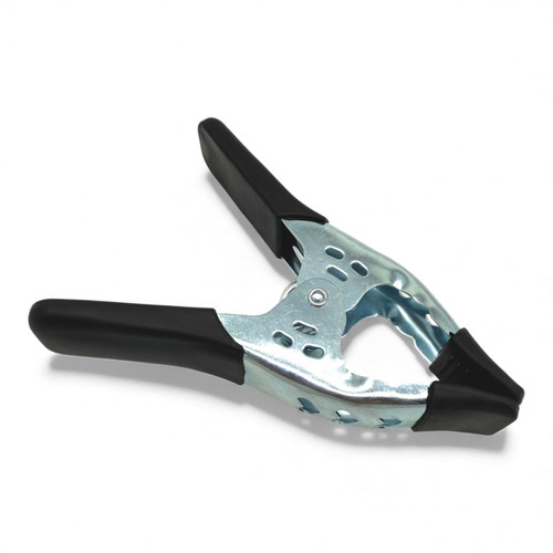 Pack of 4-6" Extra Heavy Duty Black Metal Spring Clamp, product shown on a white background, balanced, centred square layout