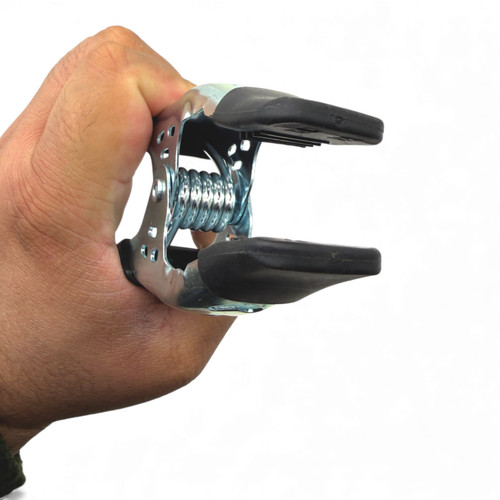 Pack of 4-6" Extra Heavy Duty Black Metal Spring Clamp –Tarpaulin & Utility Clip