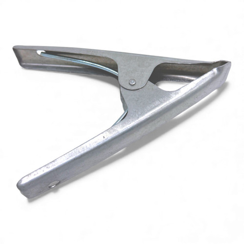 6.5" Heavy Duty Market Stall Spring Clamp – Strong Metal Tarpaulin Grip Clip, standard product photograph