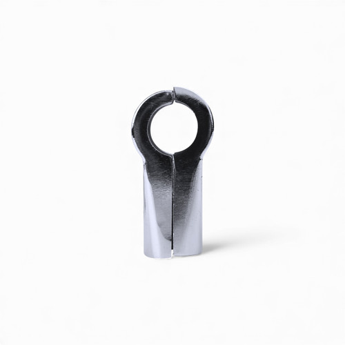 3-Way Chrome Clamp for 25mm–32mm Hanging Rail Systems