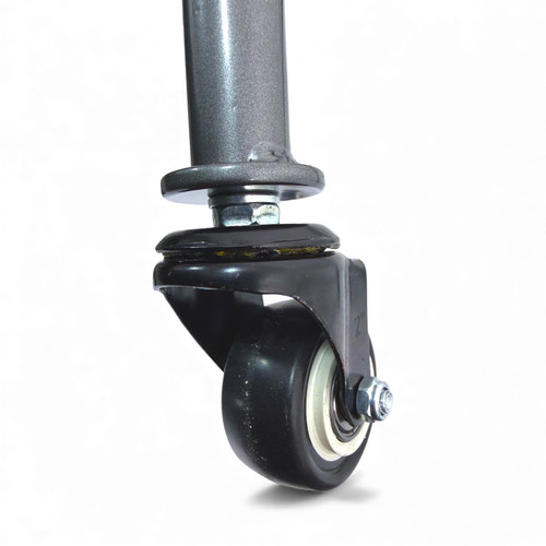 Dark Grey Shopping Basket Stacker with Wheels for 21L–28L Retail Baskets