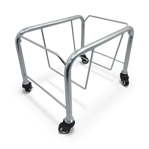 Chrome Shopping Basket Stacker with Wheels for 21L, product shown on a white background, gallery image 8 of 11