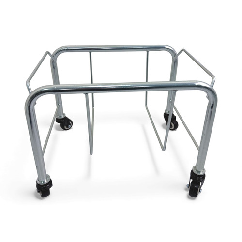 Chrome Shopping Basket Stacker with Wheels for 21L, product shown on a white background, gallery image 6 of 11