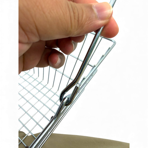 22L Wire Shopping Basket with Red Handles – Durable, Lightweight, Stackable