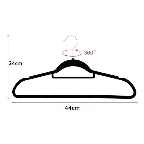 Velvet Coat Hangers Adult Heavy Duty Non-Slip Slim Hangers with Swivel Hook, balanced, centred square layout