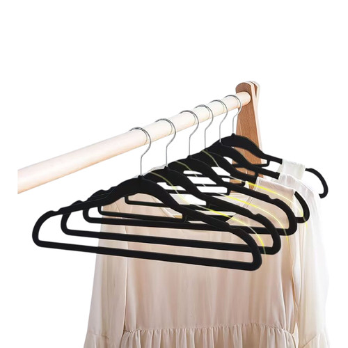 Velvet Coat Hangers Adult Heavy Duty Non-Slip Slim Hangers with Swivel Hook, close product photograph