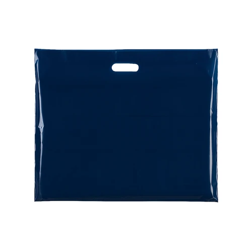 Plastic Plain Blue Carrier Bags, product shown on a white background, standard product photograph