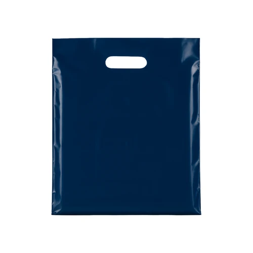 Plastic Plain Blue Carrier Bags, product shown on a white background, balanced, centred square layout