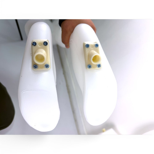 Matte White Plastic Female Display Mannequin 178cm with Metal Base