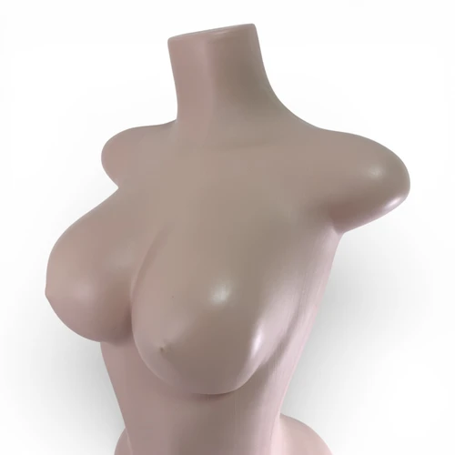 Metal Base Brazilian Female Mannequin, base detail on a white background, tight, centred square layout