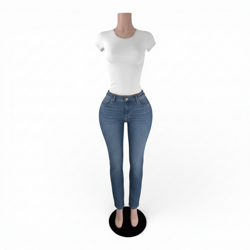 Metal Base Brazilian Female Mannequin – Flesh-Tone, Durable Plastic Display