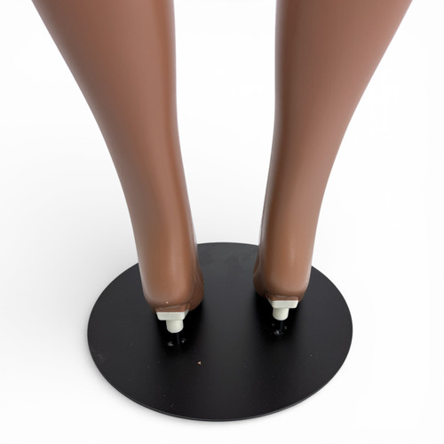 Metal Base Brazilian Female Mannequin – Brown, Durable Plastic Display