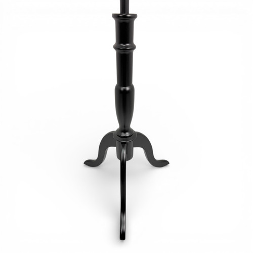 Black Velvet Male Mannequin Torso with Adjustable Wooden Stand, full-height product view on a white background, gallery image 7 of 15