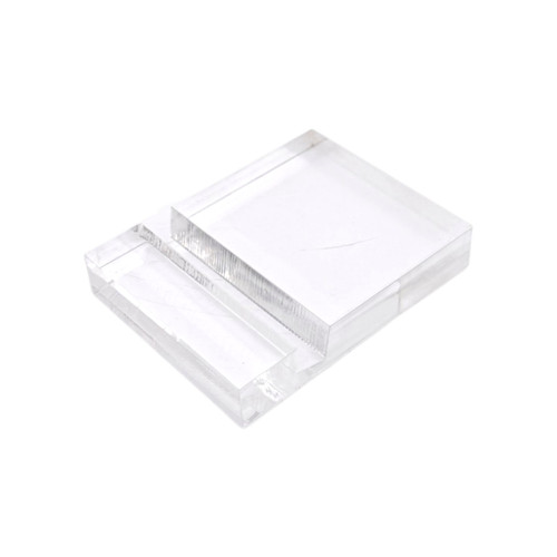 10mm Slotted Mobile Phone Display Stand Clear Acrylic Retail Holder, product shown on a white background