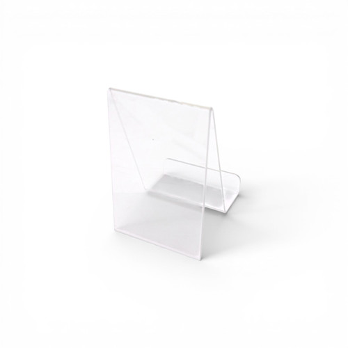 Clear Acrylic Mobile Display Stand Easel with Lip for Books Menus Brochures, product shown on a white background, gallery image 6 of 14
