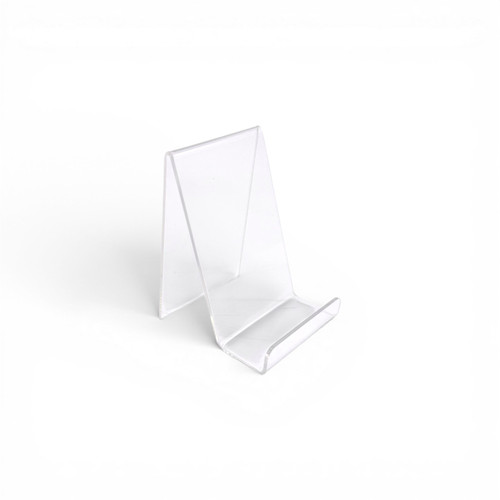 Clear Acrylic Mobile Display Stand Easel with Lip for Books Menus Brochures