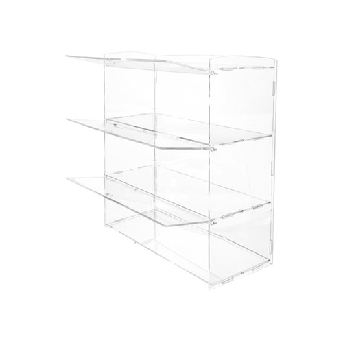 3 Tier Acrylic Bakery Display Case Stand for Cakes Cupcakes Vapes Clear