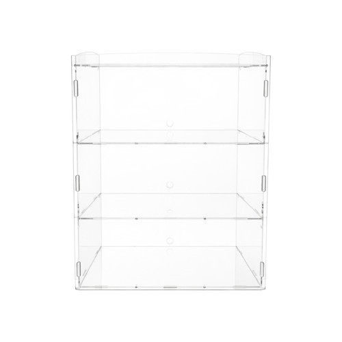 3 Tier Acrylic Bakery Display Case Stand for Cakes Cupcakes Vapes Clear, product shown on a white background, gallery image 9 of 10