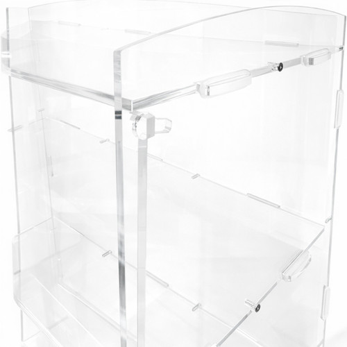 4 Tier Acrylic Bakery Display Case Stand for Cakes Cupcakes Vapes Clear