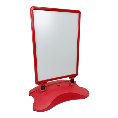 A1 Red Wind-Resistant Pavement Sign, base detail, red sign display on a white background, gallery image 20 of 20
