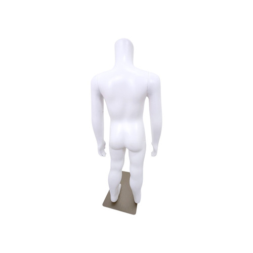 Child Headless Mannequin 76cm Matt White Plastic Display with Rotating Arms