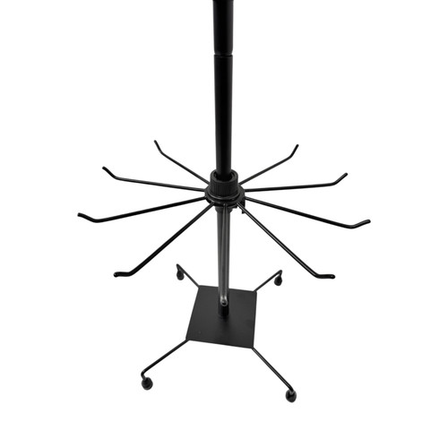 3 Tier Rotating Jewelry Display Stand Metal Necklace Bracelet Holder Rack, full-height product view on a white background, gallery image 10 of 10