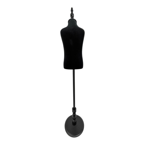 Children Tailors Dummy Black Torso Dress Form with Round Base Stand