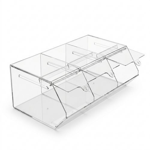 3 Section Acrylic Pick & Mix Sweet Dispenser Clear Candy Display Unit