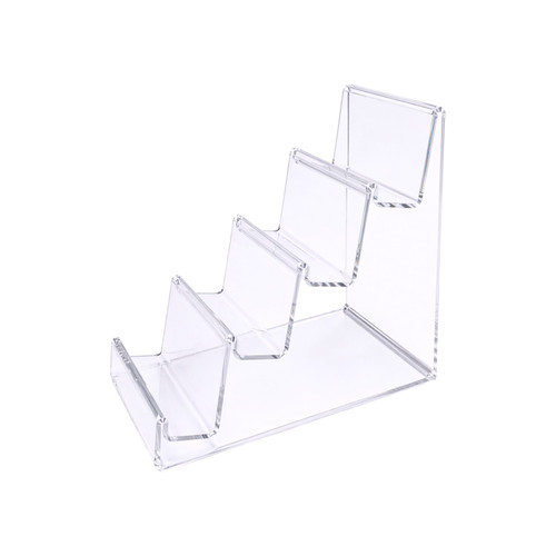 4 Tier Clear Acrylic Mobile Phone Display Stand Retail Jewellery Organizer