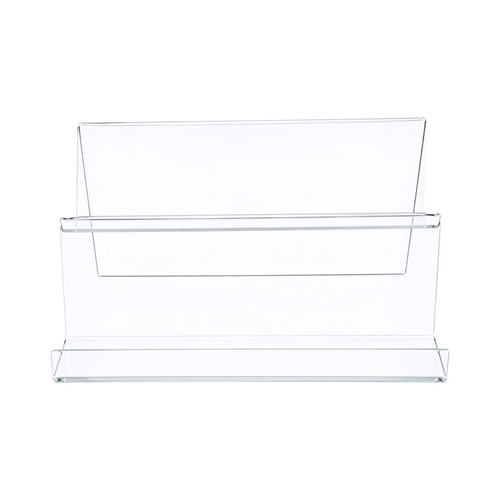2 Tier Clear Acrylic Display Stand With Lip Phone iPad Holder