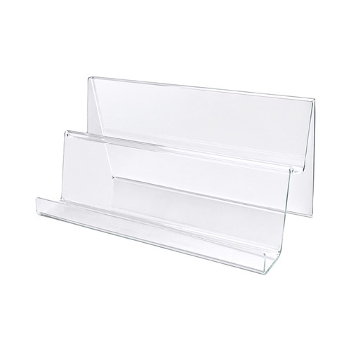 2 Tier Clear Acrylic Display Stand With Lip Phone iPad Holder