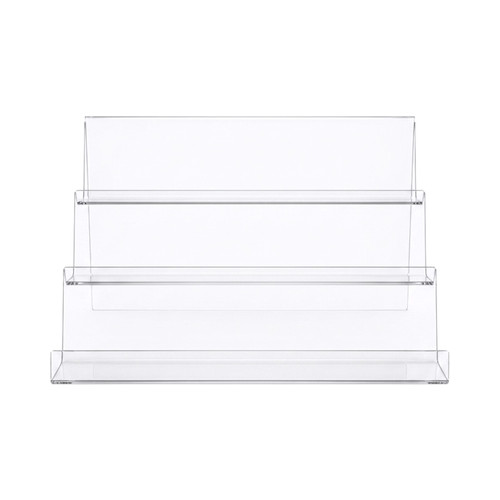 3 Tier Clear Heavy Duty Acrylic Display Stand With Lip Phone iPad Holder