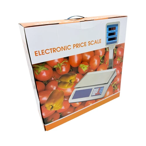 50kg Digital Price Computing Scale with Pole Display UK Plug LCD