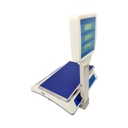50kg Digital Price Computing Scale with Pole Display UK Plug LCD, printed product shown on a white background, gallery image 7 of 12