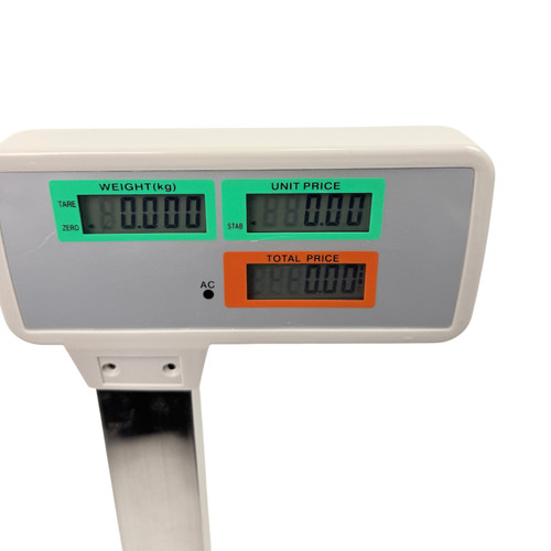 60kg Digital Price Computing Scale with Pole LCD Retail Weighing, close product view on a white background, balanced, centred square layout