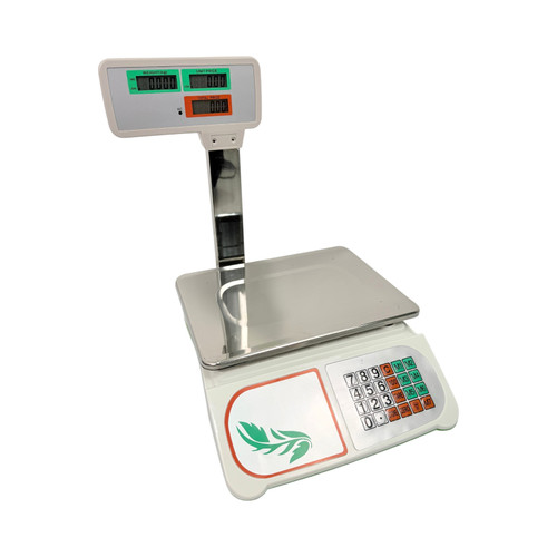 60kg Digital Price Computing Scale with Pole LCD Retail Weighing