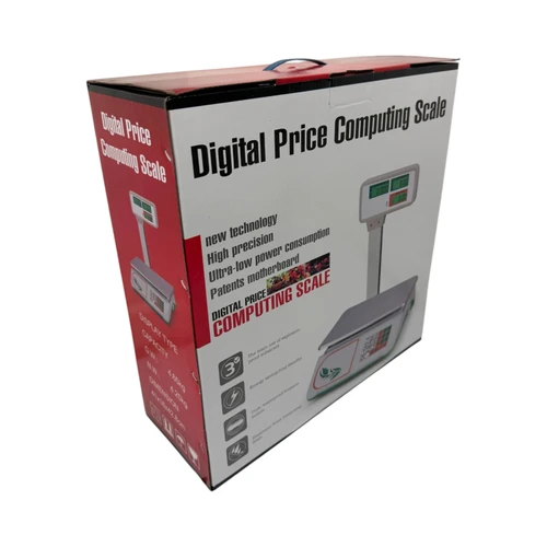60kg Digital Price Computing Scale with Pole LCD Retail Weighing