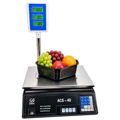 40kg Digital Kitchen Scale Price Computing Retail Food Weighing UK