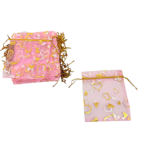 100x Organza Gift Bags 10x12cm Jewellery Wedding Party Favour