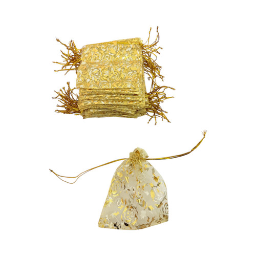 100x Organza Gift Bags 10x12cm Jewellery Wedding Party Favour
